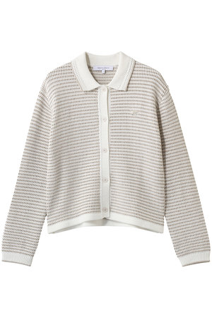 MAISON KITSUNE(メゾン キツネ)｜LACE KNIT STRIPED カーディガン