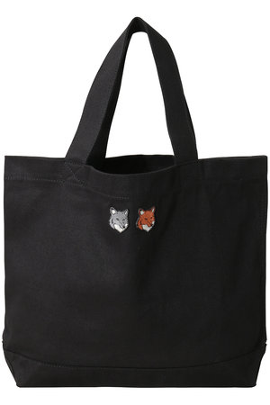 MAISON KITSUNE(メゾン キツネ)｜【UNISEX】DOUBLE FOX HEAD トート