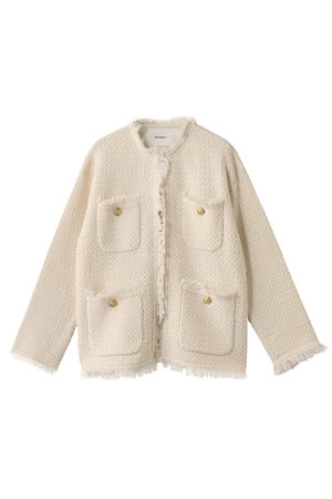 【定価35200円】Deuxieme Classe◆ADAWASニットジャケット 定価35200円】Deuxieme Classe◇ADAWASニットジャケット 定価35200円