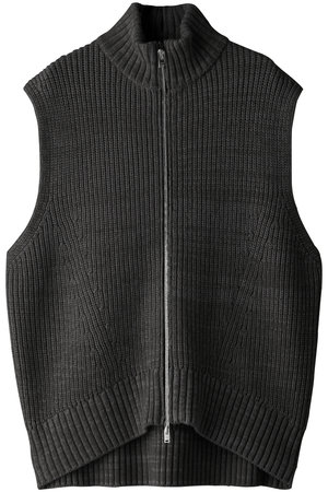 SHIPSシップスCINOH 【チノ】 WOOL DRIVERS KNIT VEST ECRU