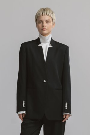 CINOH(チノ)｜【BLACK FORMAL】RAISED ノッチ ジャケット/ブラック