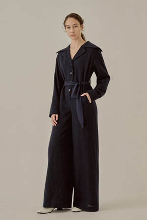 AKIRANAKA(アキラナカ)｜Ersilia コンビネゾン/ネイビー の通販