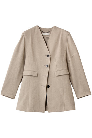 AKIRANAKA(アキラナカ)｜Helene コットンリネン ジャケット/ベージュ