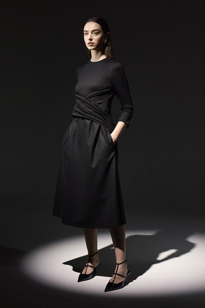 ご成約済 BORDERS at BALCONY 新品 マーメイドドレス36サイズ BORDERS at BALCONY 22SS マーメイドドレス 36