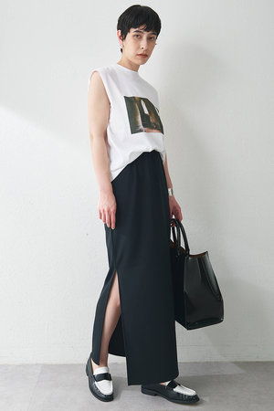 ウィムガゼット　チュール切り替えロングスカート　ブラック　36 黒　ふんわり上品 ウィムガゼット チュール切り替えロングスカート ブラック 36 黒