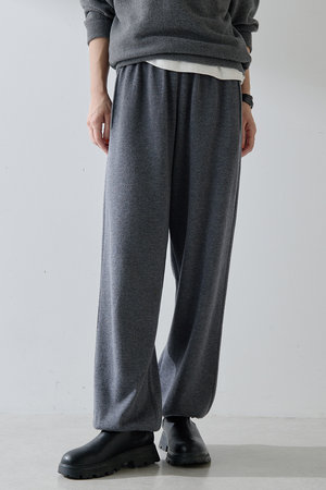 Whim Gazette 【GEMINI】ニットパンツ グレー F Whim Gazette(ウィム ガゼット)｜【GEMINI】ニットパンツ/グレー