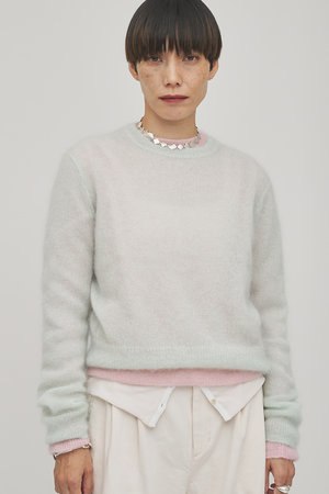 Whim Gazette(ウィム ガゼット)｜【GEMINI】モヘヤプルオーバー/ミント