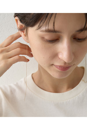 Whim Gazette(ウィム ガゼット)｜【Hoaw.】10K Lineピアス/ゴールド の