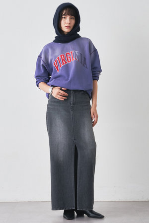 【人気完売】ウィムガゼット★PAUSE フロントスリットスカート　グレー　36 THE PAUSE スカート 「THE PAUSE」フロントスリットスカート