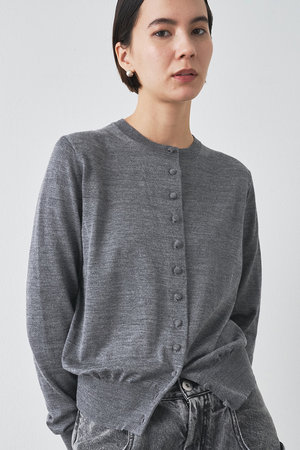 ウィムガゼット whim gazette ダークグレー×ライトグレー×マルチ レディース 豹柄/冬物 コート Whim Gazette(ウィム ガゼット)｜ウールピケトップ⁄グレー の通販