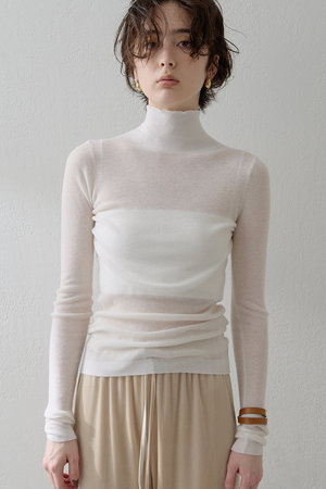 Whim Gazette(ウィム ガゼット)｜【THE PAUSE】リブハイネックプル