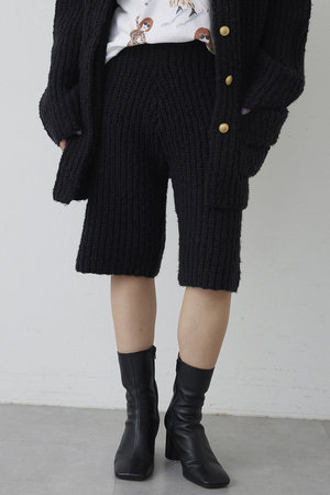 Whim Gazette(ウィム ガゼット)｜【THE PAUSE】ニットハーフパンツ