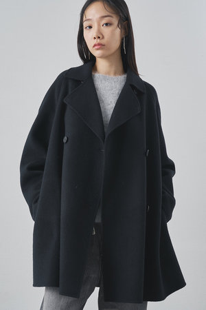 Whim Gazette(ウィム ガゼット)｜【予約販売】リバーPコート/ブラック