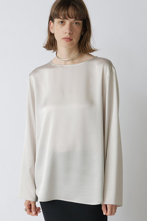 ウィムガゼット　サテンボートブラウス　新品未使用 Whim Gazette(ウィム ガゼット)｜【予約販売】【Drawing Numbers