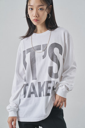 Whim Gazette(ウィム ガゼット)｜BIGロゴ ロンTEE/オフホワイト の通販