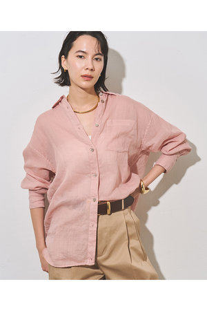 美品✨24SS ウィムガゼット ラミーシャツ リネン 麻 ホワイト 白 完売品 美品✨24SS ウィムガゼット ラミーシャツ リネン 麻 ホワイト 白 完売
