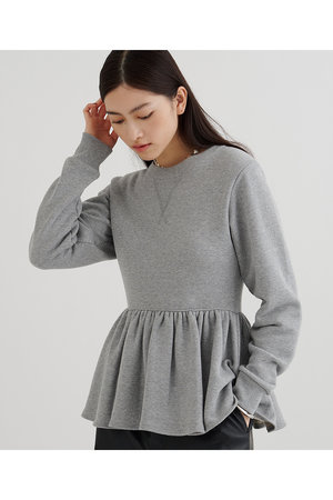 Whim Gazette(ウィム ガゼット)｜【予約販売】裏毛フリルプルオーバー