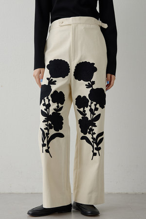 Whim Gazette(ウィム ガゼット)｜【予約販売】コード刺繍パンツ