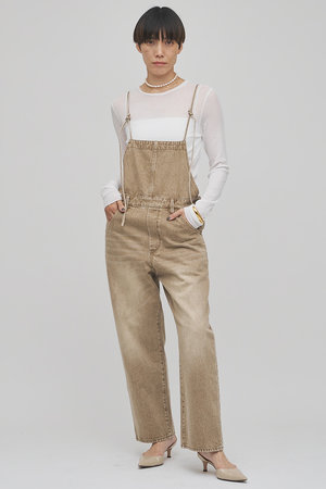 Whim Gazette(ウィム ガゼット)｜カラーデニムオールイン/キャメル の