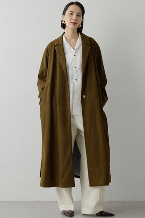 Whim Gazette(ウィム ガゼット)｜【予約販売】スエードライクコート