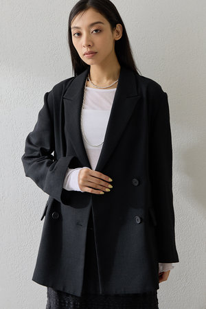 【美品】Whim Gazette ウィムガゼット リネンジャケット ダブル Whim Gazette(ウィム ガゼット)｜【予約販売】リネンライクダブル