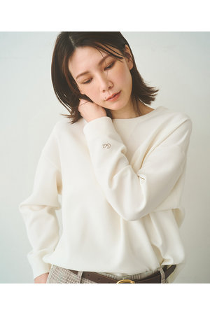 Whim Gazette(ウィム ガゼット)｜刺繍Vガゼットプルオーバー/オフ