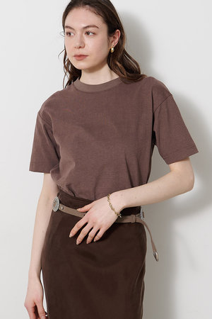 Whim Gazette(ウィム ガゼット)｜ヴィンテージ天竺Tシャツ/ブラウン の