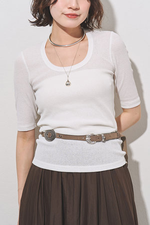 ぶいさん専用　　8egreedy ×REGISTA長袖カットソー ホワイト Whim Gazette(ウィム ガゼット)｜【myporter】ラウンドネックドライ