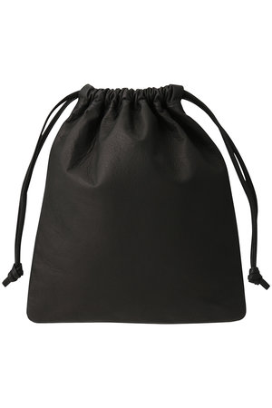 Aeta(アエタ)｜Double Faced DRAWSTRING POUCH L/ブラック の通販