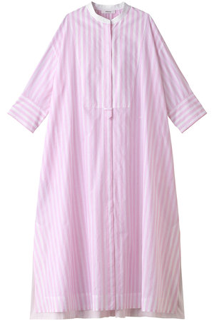 Ebure エブール マラケッシュストライプ クレリックシャツワンピース ピンク の通販 Elleshop エル ショップ
