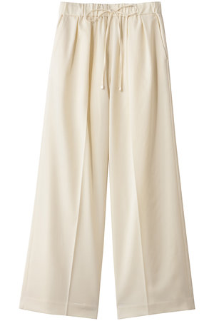 ebure(エブール)｜ウールベネストレッチ イージーワイドパンツ/オフ