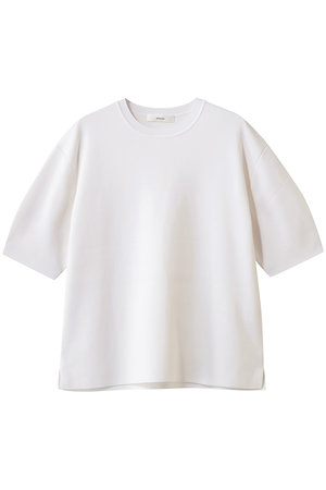 ebure(エブール)｜シルクコットンハイゲージ ハーフスリーブニットプル