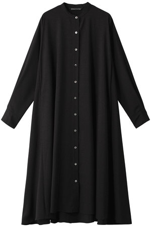 mizuiro ind(ミズイロインド)｜T/R stand collar flare shirt OP  