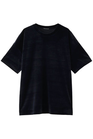 mizuiro ind(ミズイロインド)｜velour wide T Tシャツ/navy の通販