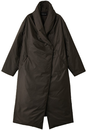 mizuiro ind(ミズイロインド)｜ドレープライトダウンコート/c.gray の