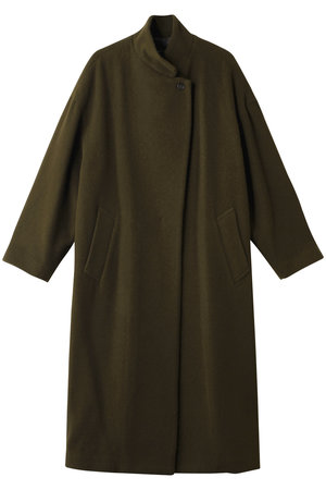 mizuiro ind(ミズイロインド)｜ウールブレンドスタンドカラーコート