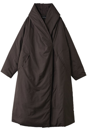 タグ付き新品★mizuiro ind ドレープライトダウンコート★ブラック mizuiro ind(ミズイロインド)｜drape light down CT コート/d.brown の