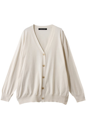 mizuiro ind - ミズイロインド　カーディガン　コットン100% mizuiro ind(ミズイロインド)｜V neck wide C/D カーディガン/ivory の