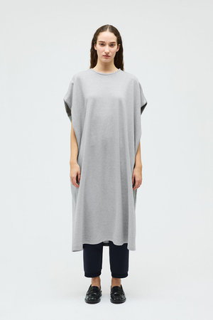 mizuiro ind(ミズイロインド)｜fleece N/S long OP ワンピース/gray の 