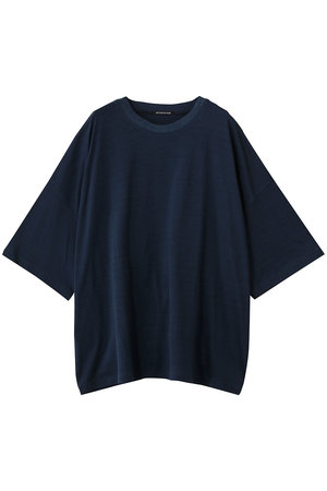 mizuiro ind(ミズイロインド)｜crew neck wide tunic チュニック/navy