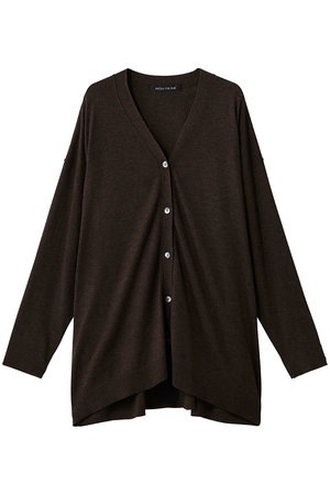 mizuiro ind(ミズイロインド)｜V neck wide C/D カーディガン/brown の