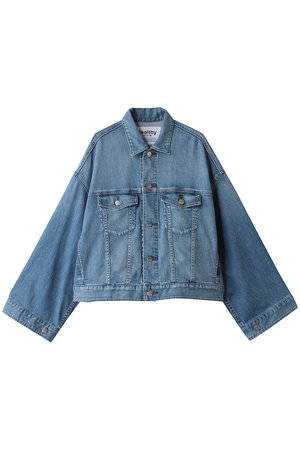 Healthy Denim ライトブルーデニムジャケット Healthy DENIM(ヘルシーデニム)｜Latte デニムジャケット/Mid Used の