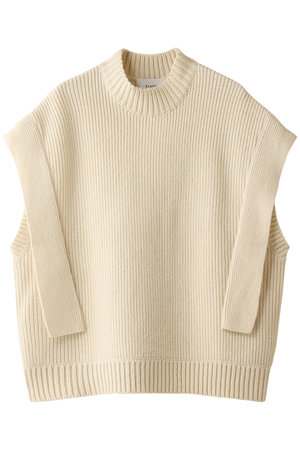 CLANE(クラネ)｜SQUARE SLEEVE KNIT VEST/ニットベスト/ホワイト の ...