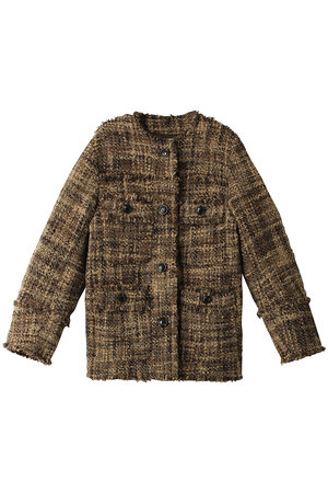 数量限定新品 CLANE - CLANE NO COLOR TWEED JACKET ホワイトの通販 by