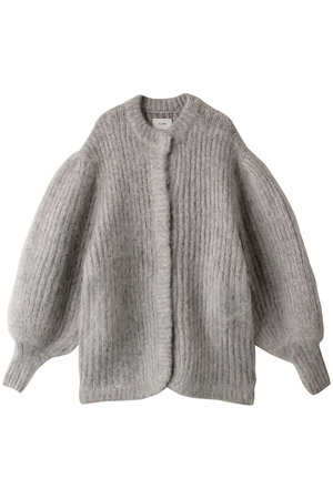 COLOR MOHAIR SHAGGY CARDIGAN