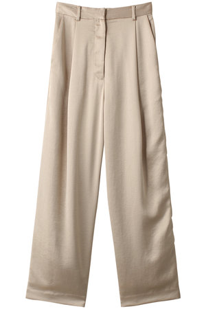 CLANE(クラネ)｜SATIN SLACKS PANTS/パンツ/BEIGE の通販