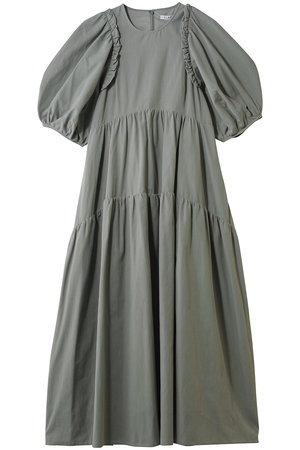 CLANE(クラネ)｜BUBBLE FRILL ONEPIECE ワンピース/MOSS GREEN の通販