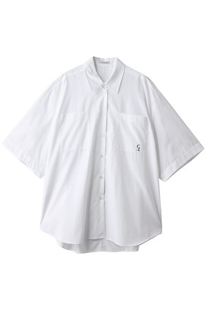 CLANE(クラネ)｜HALF SLEEVE HUGE SHIRTS/WHITE の通販｜ELLESHOP
