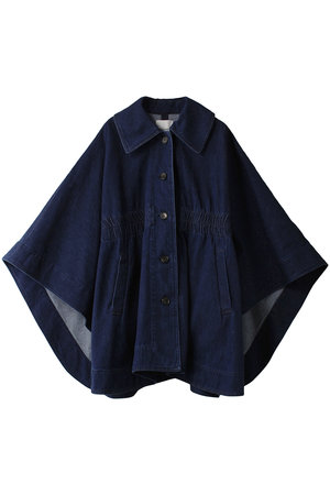 CLANE(クラネ)｜DENIM CAPE COAT コート/インディゴ の通販｜ELLESHOP