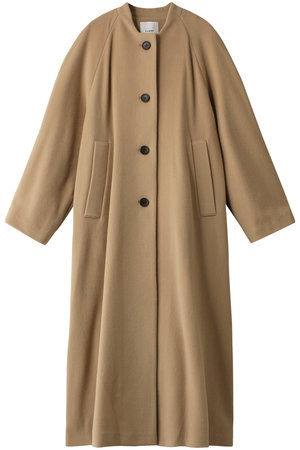 CLANE(クラネ)｜NO COLLAR FLARE COAT/コート/BEIGE の通販｜ELLESHOP